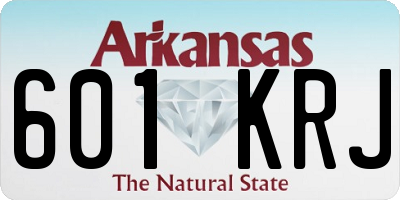 AR license plate 601KRJ