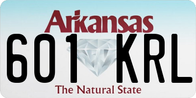 AR license plate 601KRL