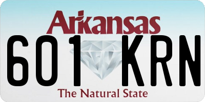 AR license plate 601KRN