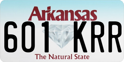 AR license plate 601KRR
