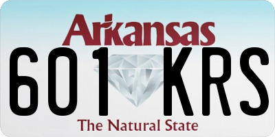 AR license plate 601KRS