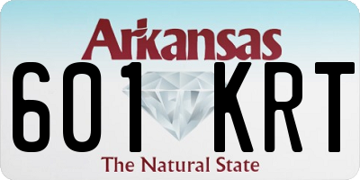 AR license plate 601KRT