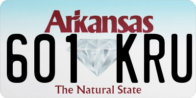 AR license plate 601KRU
