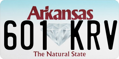 AR license plate 601KRV
