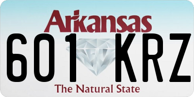 AR license plate 601KRZ