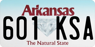 AR license plate 601KSA