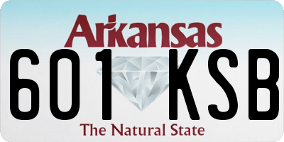 AR license plate 601KSB