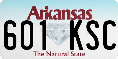 AR license plate 601KSC