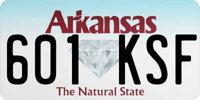 AR license plate 601KSF