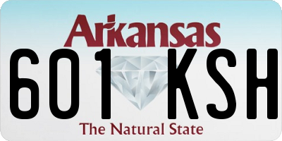 AR license plate 601KSH