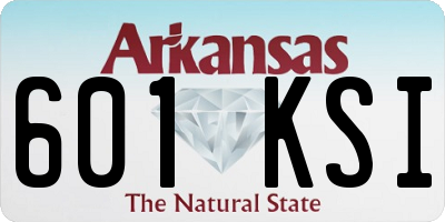 AR license plate 601KSI