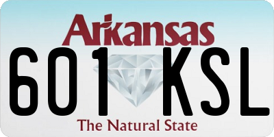 AR license plate 601KSL