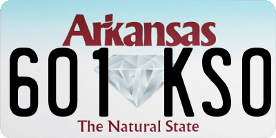 AR license plate 601KSO