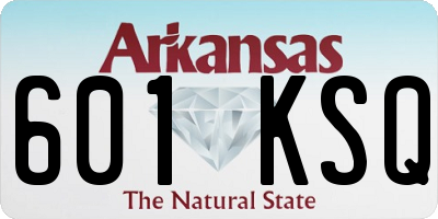 AR license plate 601KSQ