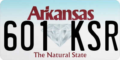 AR license plate 601KSR