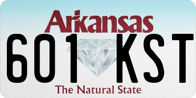 AR license plate 601KST