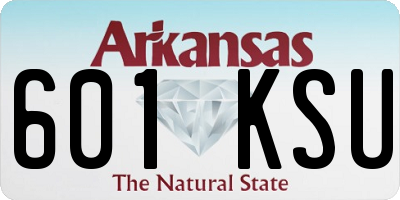 AR license plate 601KSU