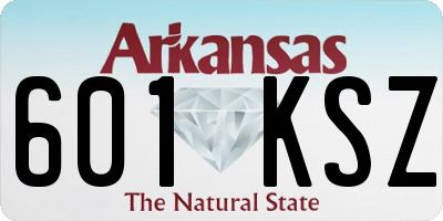 AR license plate 601KSZ