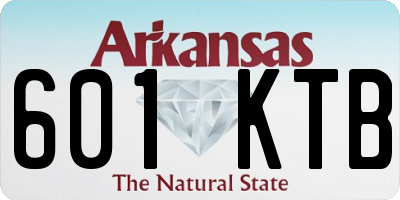 AR license plate 601KTB
