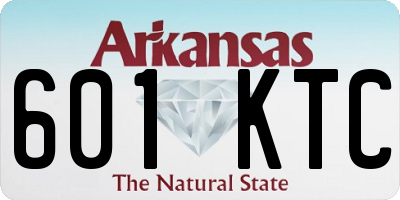 AR license plate 601KTC