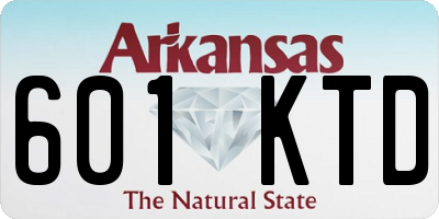 AR license plate 601KTD