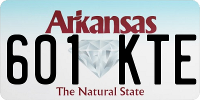 AR license plate 601KTE