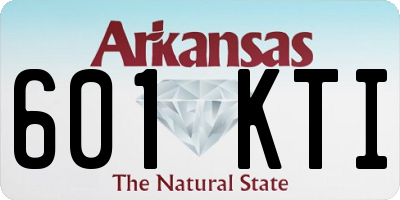 AR license plate 601KTI