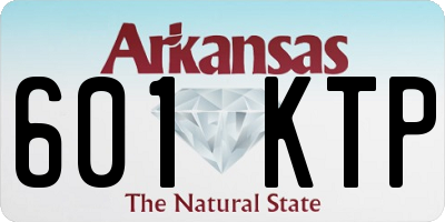 AR license plate 601KTP