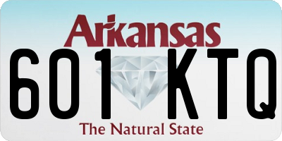 AR license plate 601KTQ