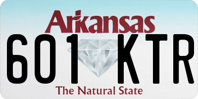 AR license plate 601KTR