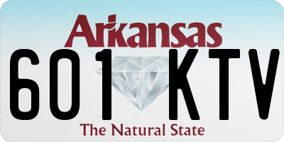 AR license plate 601KTV