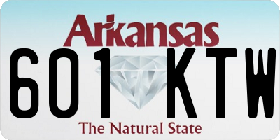AR license plate 601KTW