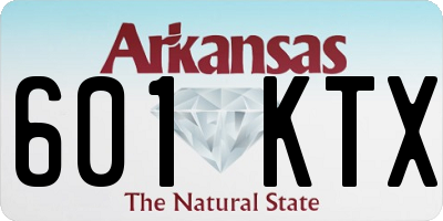 AR license plate 601KTX