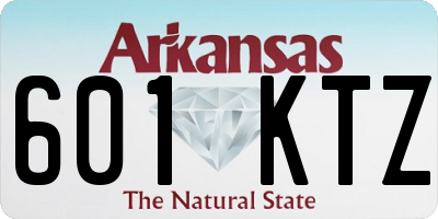 AR license plate 601KTZ