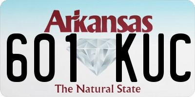 AR license plate 601KUC