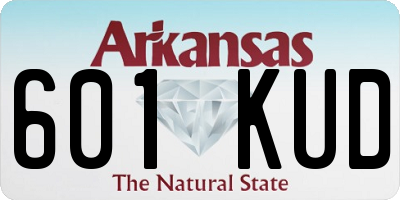 AR license plate 601KUD