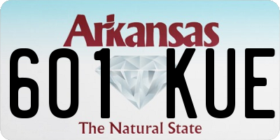 AR license plate 601KUE