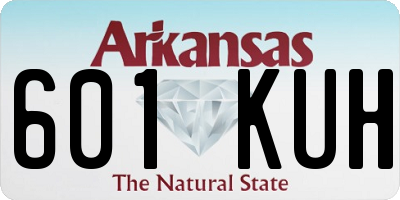AR license plate 601KUH