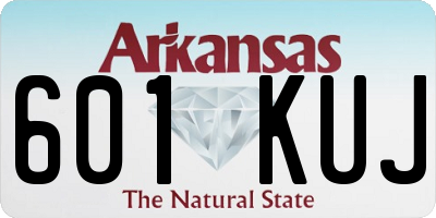 AR license plate 601KUJ