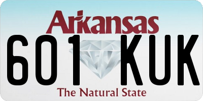 AR license plate 601KUK