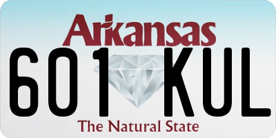 AR license plate 601KUL