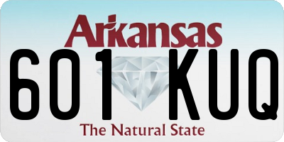 AR license plate 601KUQ