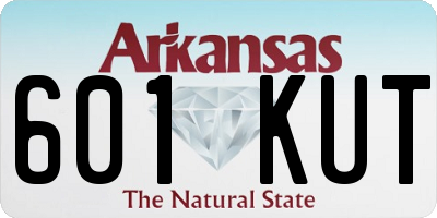 AR license plate 601KUT