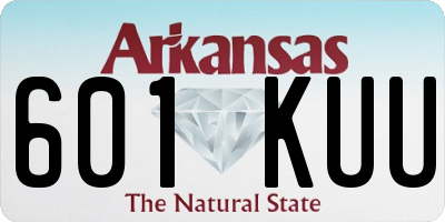AR license plate 601KUU