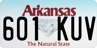 AR license plate 601KUV