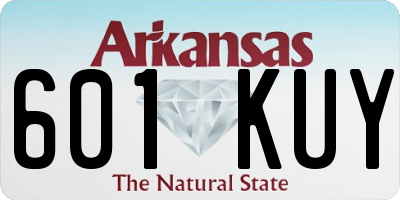 AR license plate 601KUY