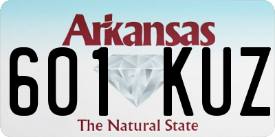 AR license plate 601KUZ