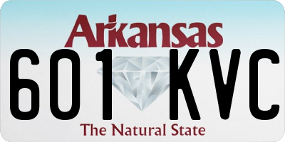 AR license plate 601KVC