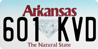 AR license plate 601KVD