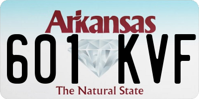 AR license plate 601KVF